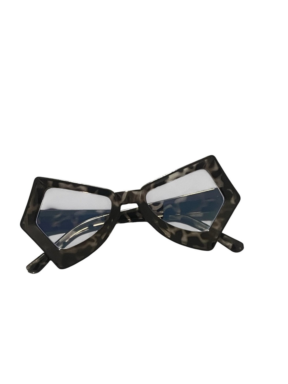 Women's Geometric Cat-Eye Glasses in Tortoiseshell
